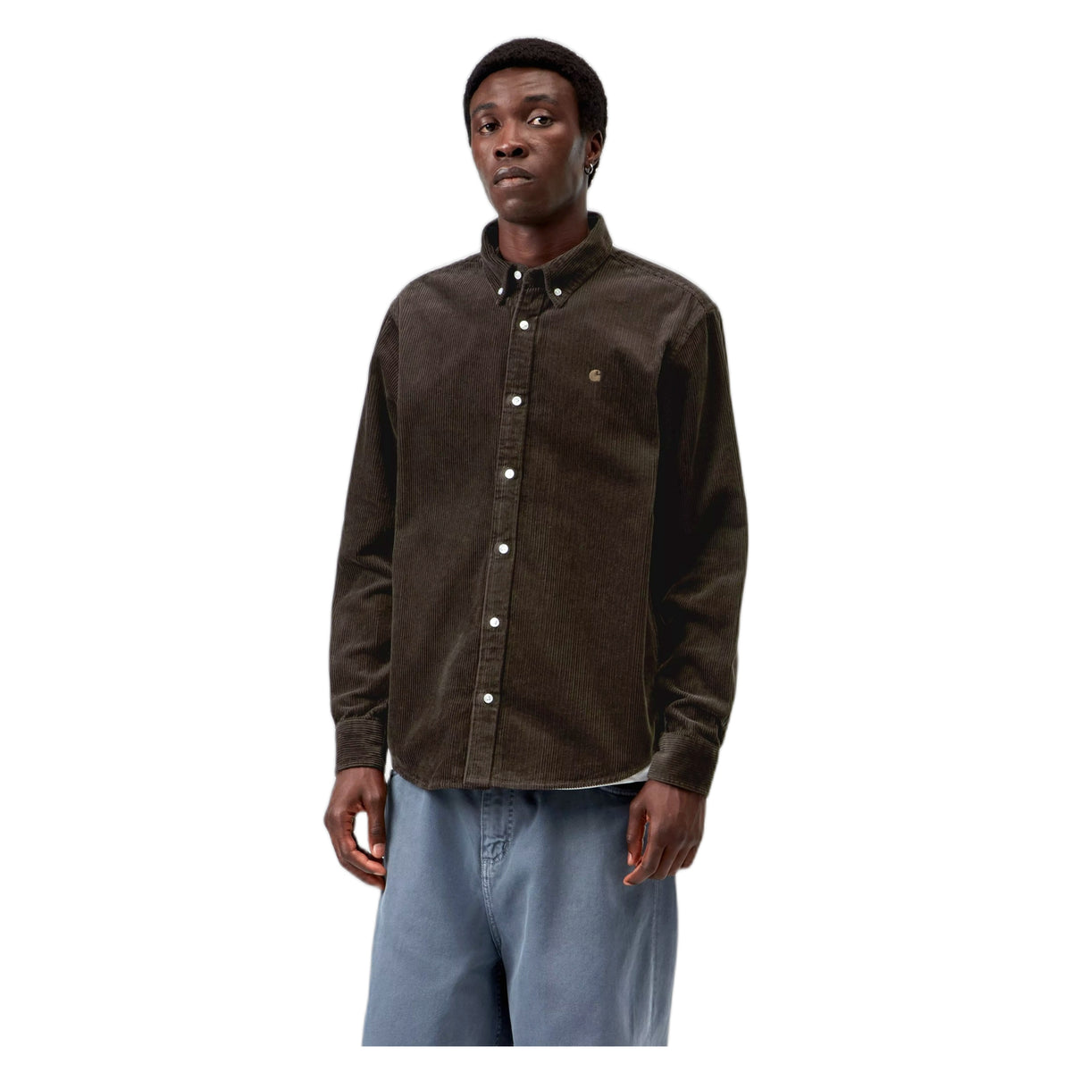 Camicia Carhartt Wip L/S Madison Cord Shirt - Tobacco