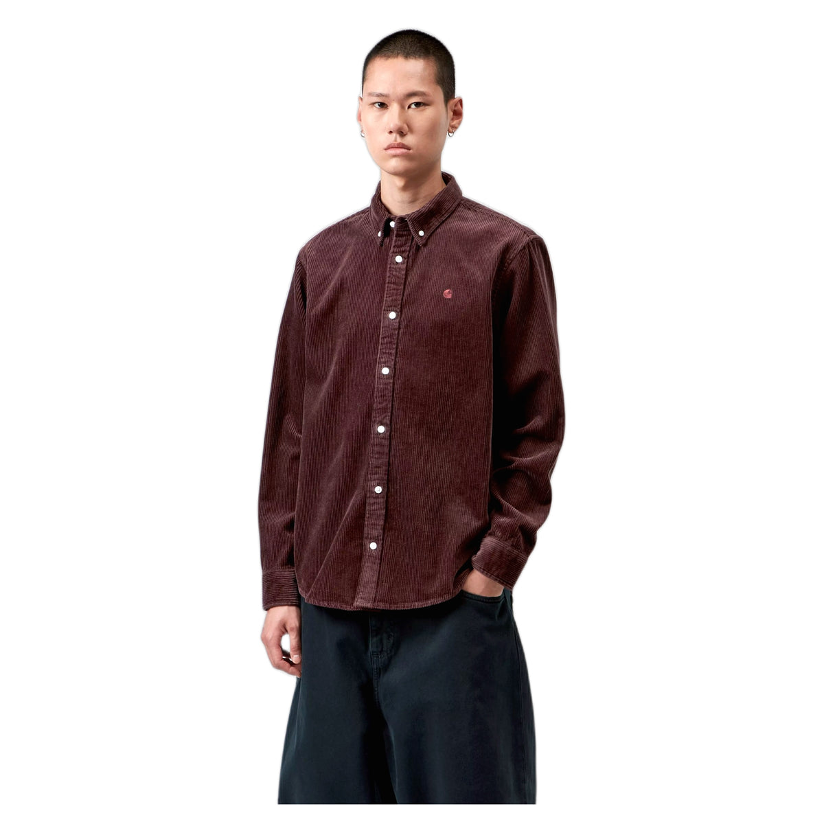 Camicia Carhartt Wip L/S Madison Cord Shirt - Amarone
