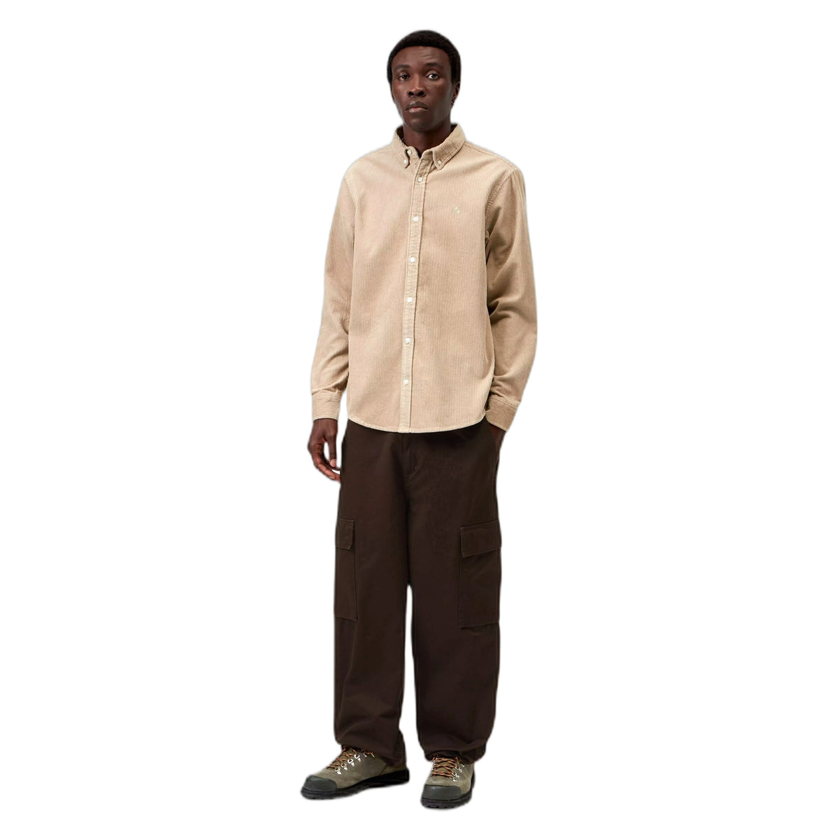 Camicia Carhartt Wip L/S Madison Cord Shirt - Wall