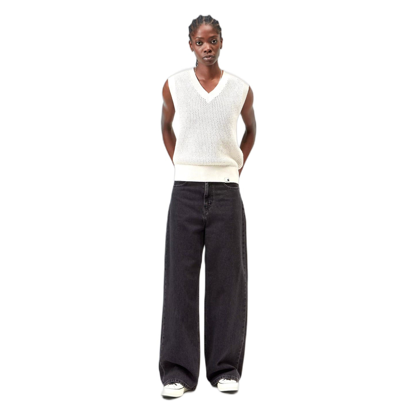 Jeans Carhartt Wip W' Jane Pant - Black Heavy Stone Wash
