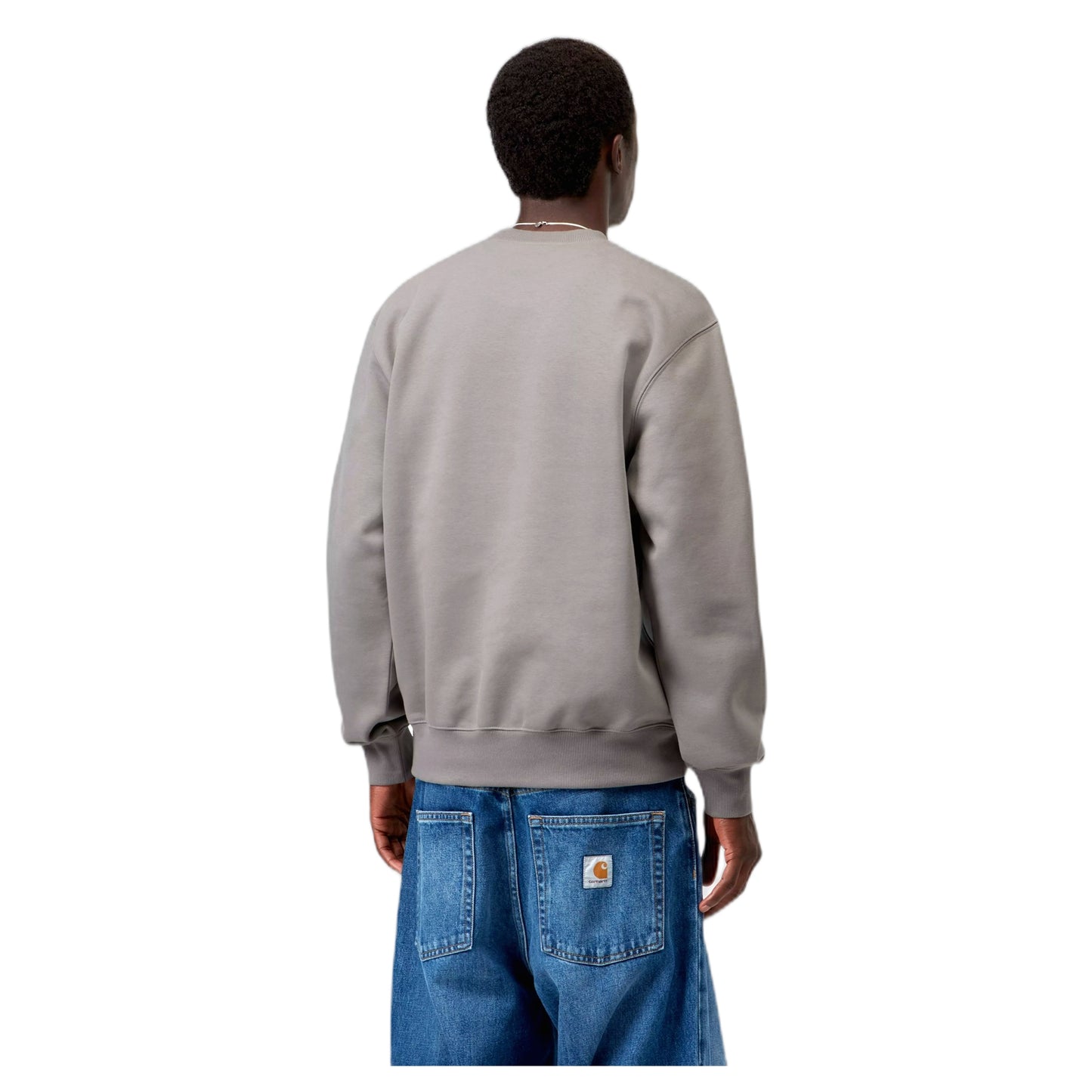 Felpa Carhartt Wip Carhartt Sweatshirt - Shady Grey / Dark Navy