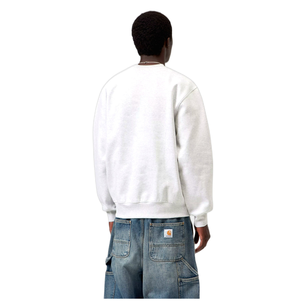 Felpa Carhartt Wip Carhartt Sweat - Ash Heather / Graphite