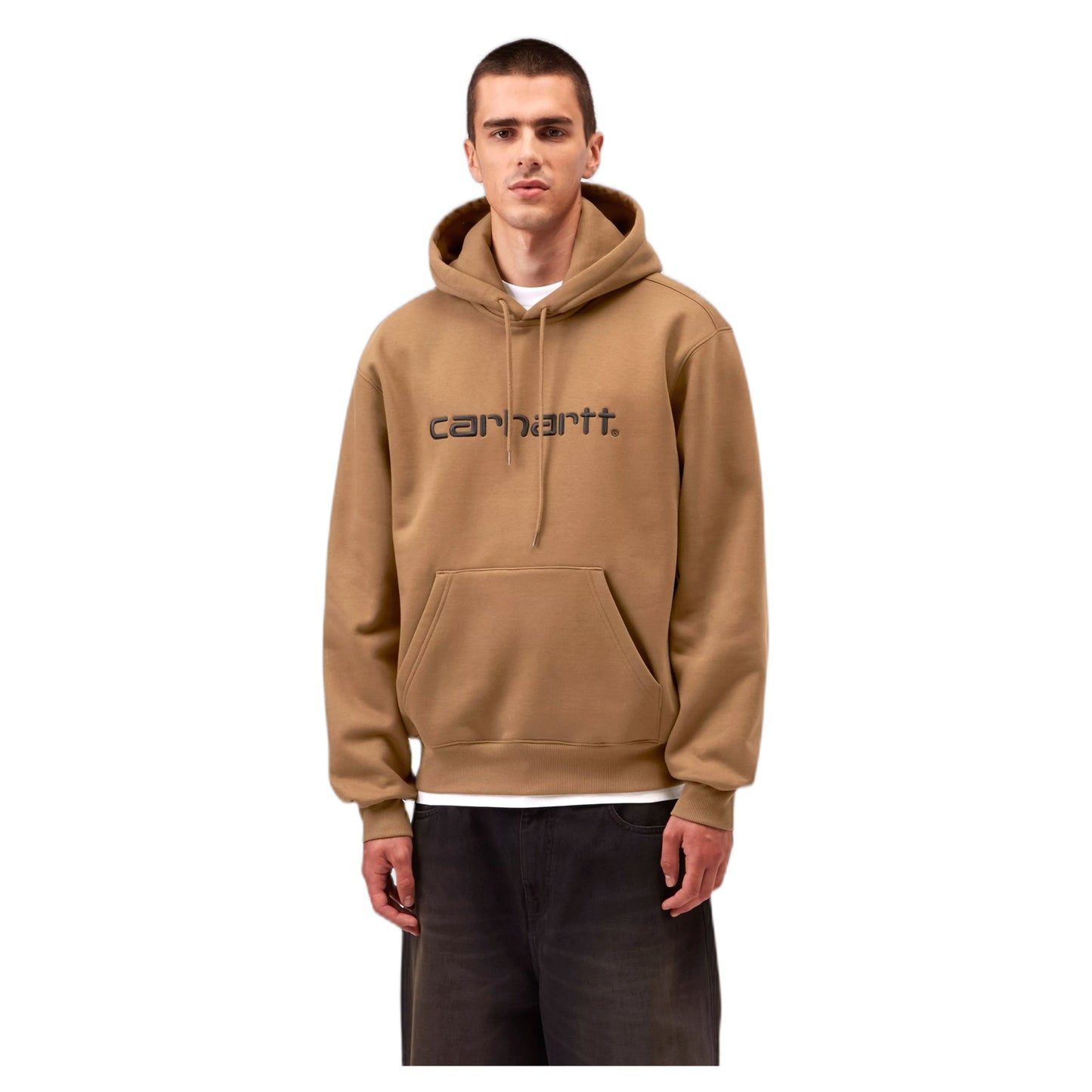 Felpa Carhartt Wip Hooded Carhartt Sweatshirt - WIP H Brown / Black