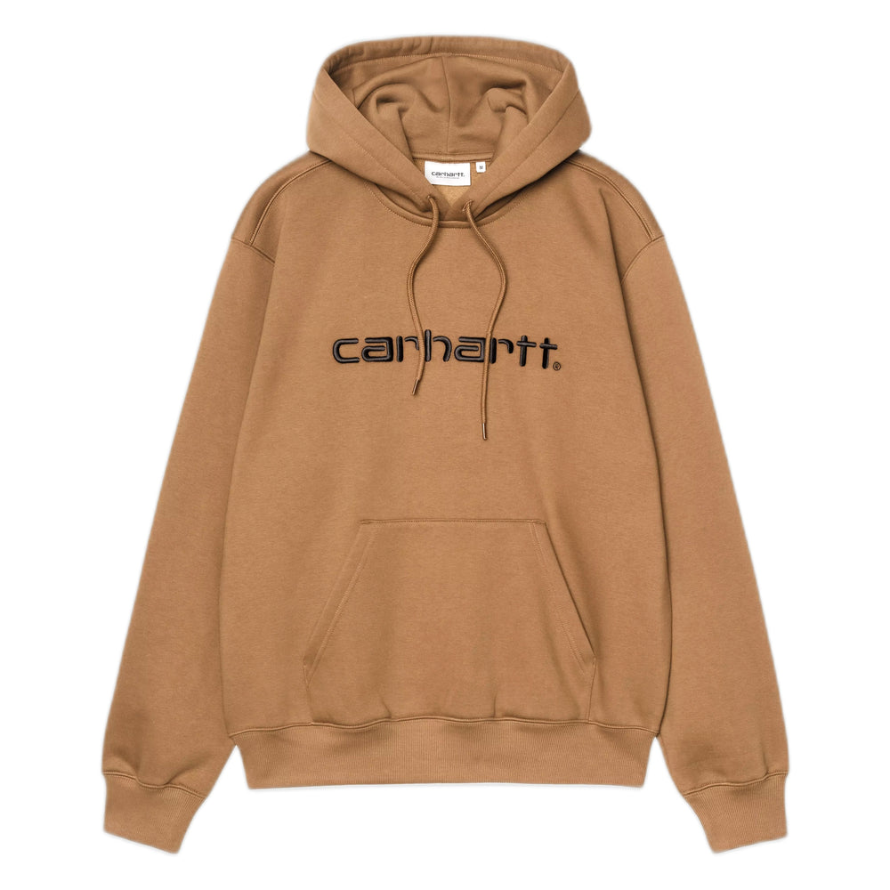 Felpa Carhartt Wip Hooded Carhartt Sweatshirt - WIP H Brown / Black