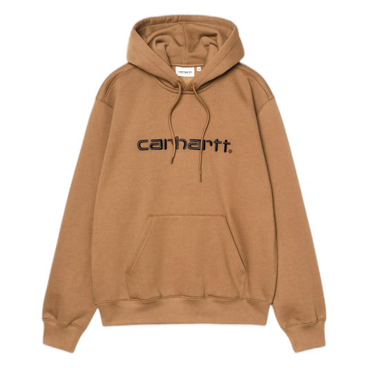 Felpa Carhartt Wip Hooded Carhartt Sweatshirt - WIP H Brown / Black
