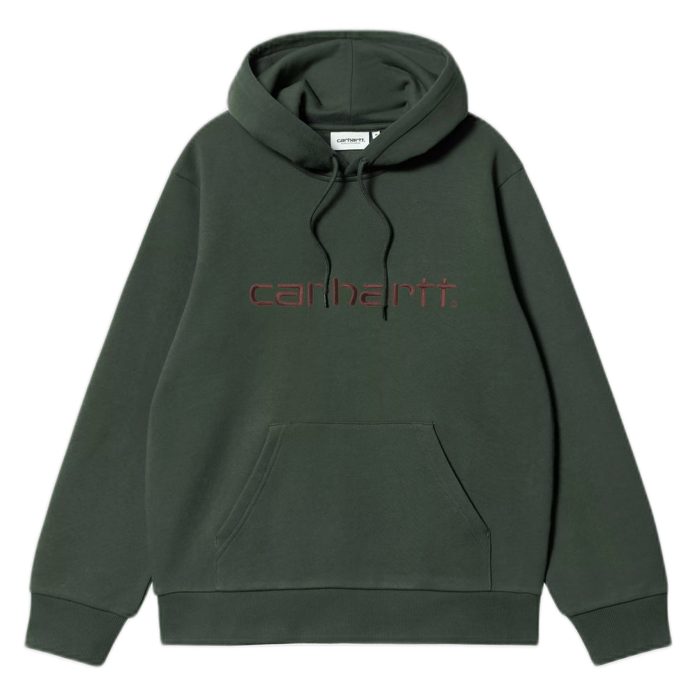 Felpa Carhartt Wip Hooded Carhartt Sweatshirt - Dark Scarab / Palisander