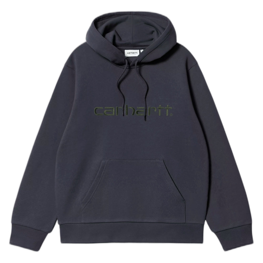 Felpa Carhartt Wip Hooded Carhartt Sweatshirt - Dark Navy / Dark Scarab