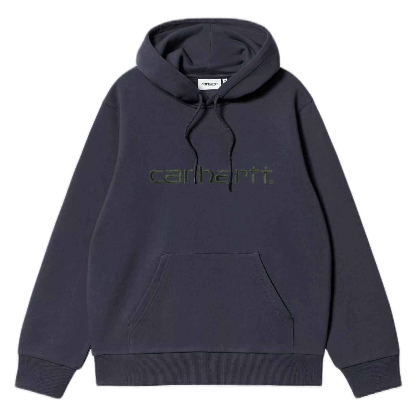 Felpa Carhartt Wip Hooded Carhartt Sweatshirt - Dark Navy / Dark Scarab