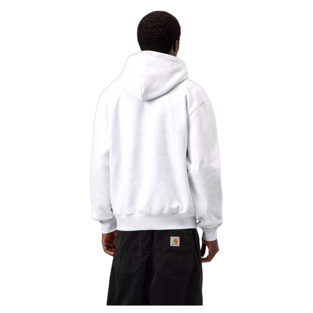 Felpa Carhartt Wip Hooded Carhartt Sweat - Ash Heather / Graphite