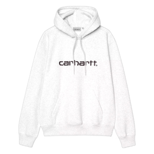 Felpa Carhartt Wip Hooded Carhartt Sweat - Ash Heather / Graphite