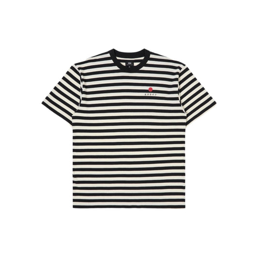 Edwin Basic Stripe T-Shirt - Black / White