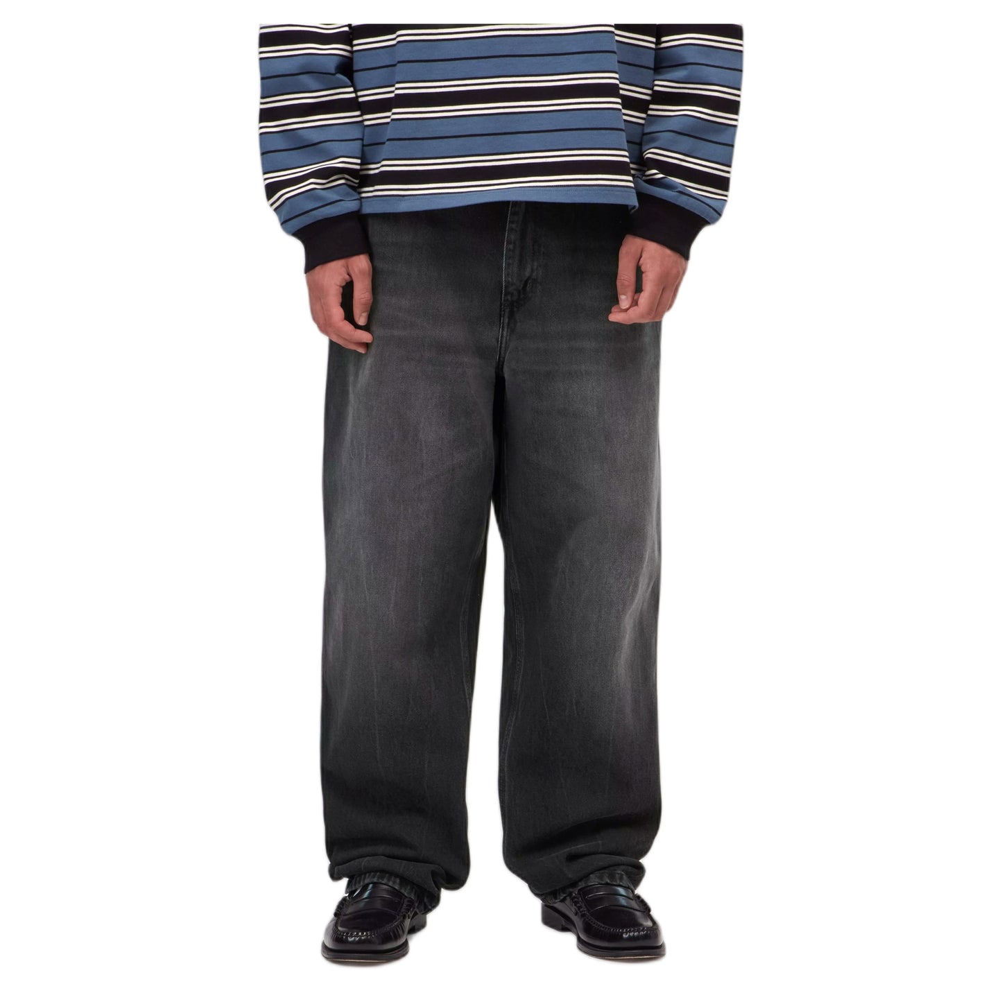 Jeans Carhartt Wip Single Knee Pant - Black Marble Used Wash