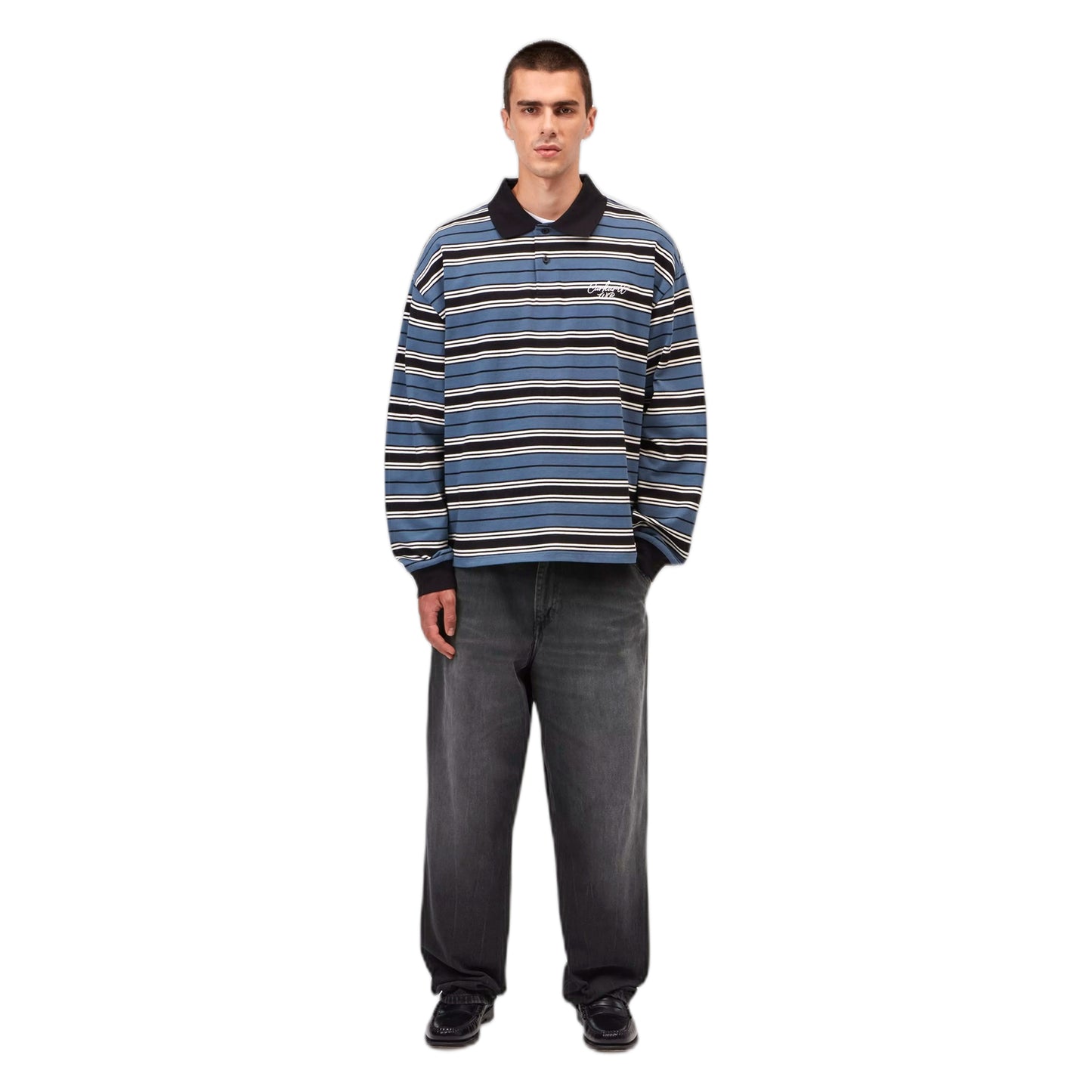 Jeans Carhartt Wip Single Knee Pant - Black Marble Used Wash
