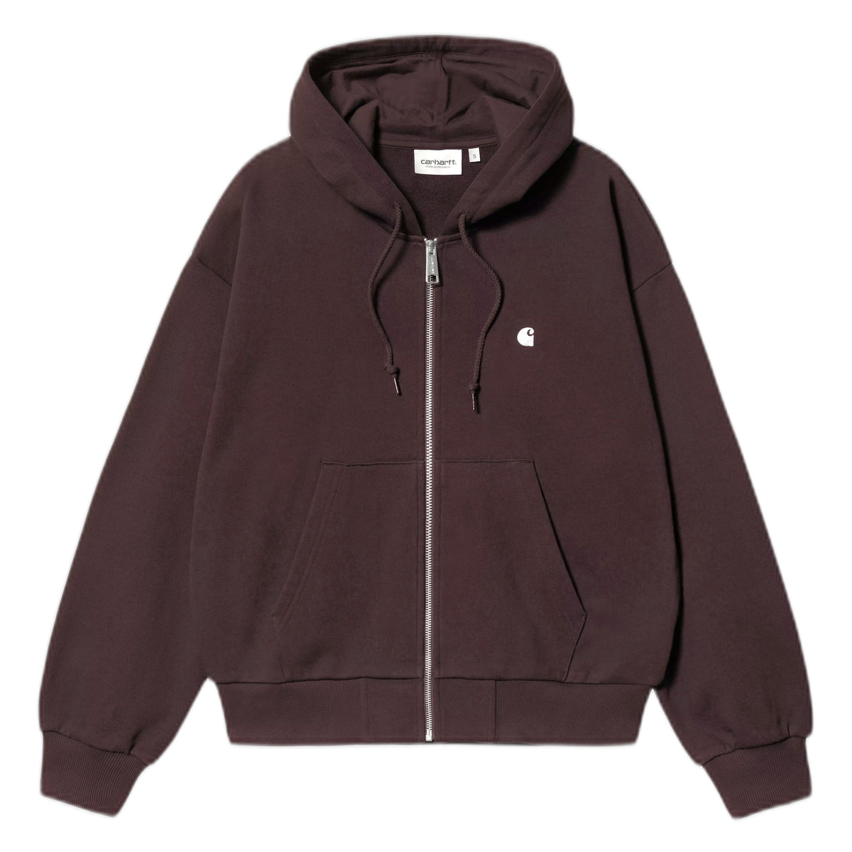 Felpa Carhartt Wip W' Hooded Casey Jacket - Palisnder / Silver