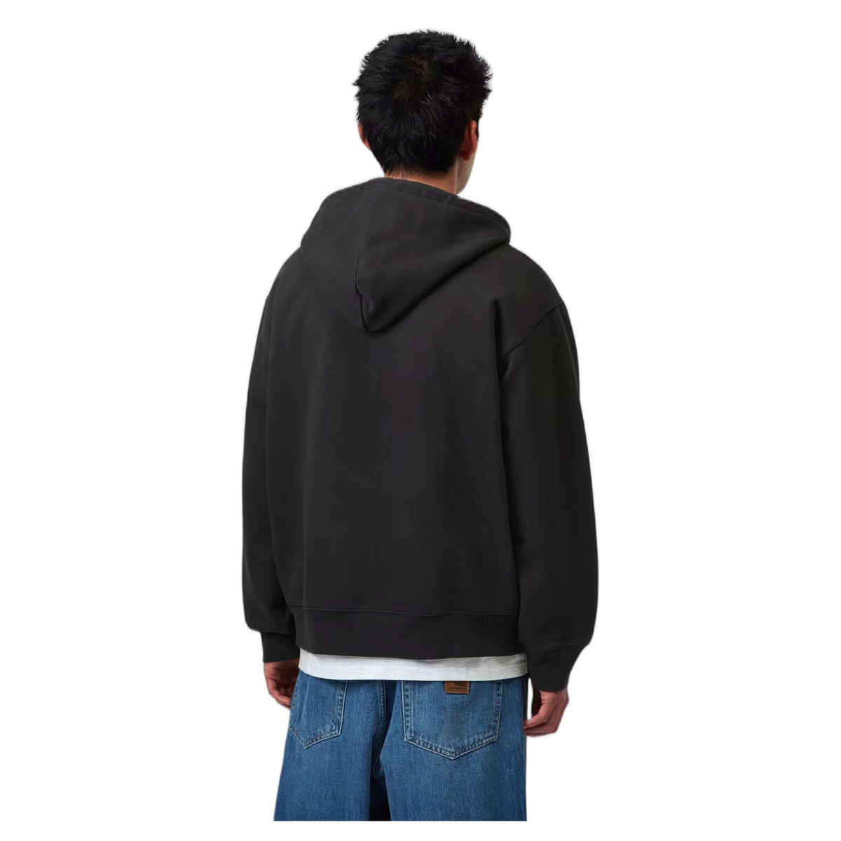 Felpa Carhartt Wip Hooded WIP Sweat Jacket - Black Stone Washed