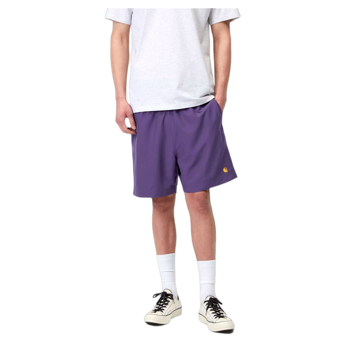 Costume Carhartt Wip Chase Swim Trunks - Calla / Gold-Francis Concept