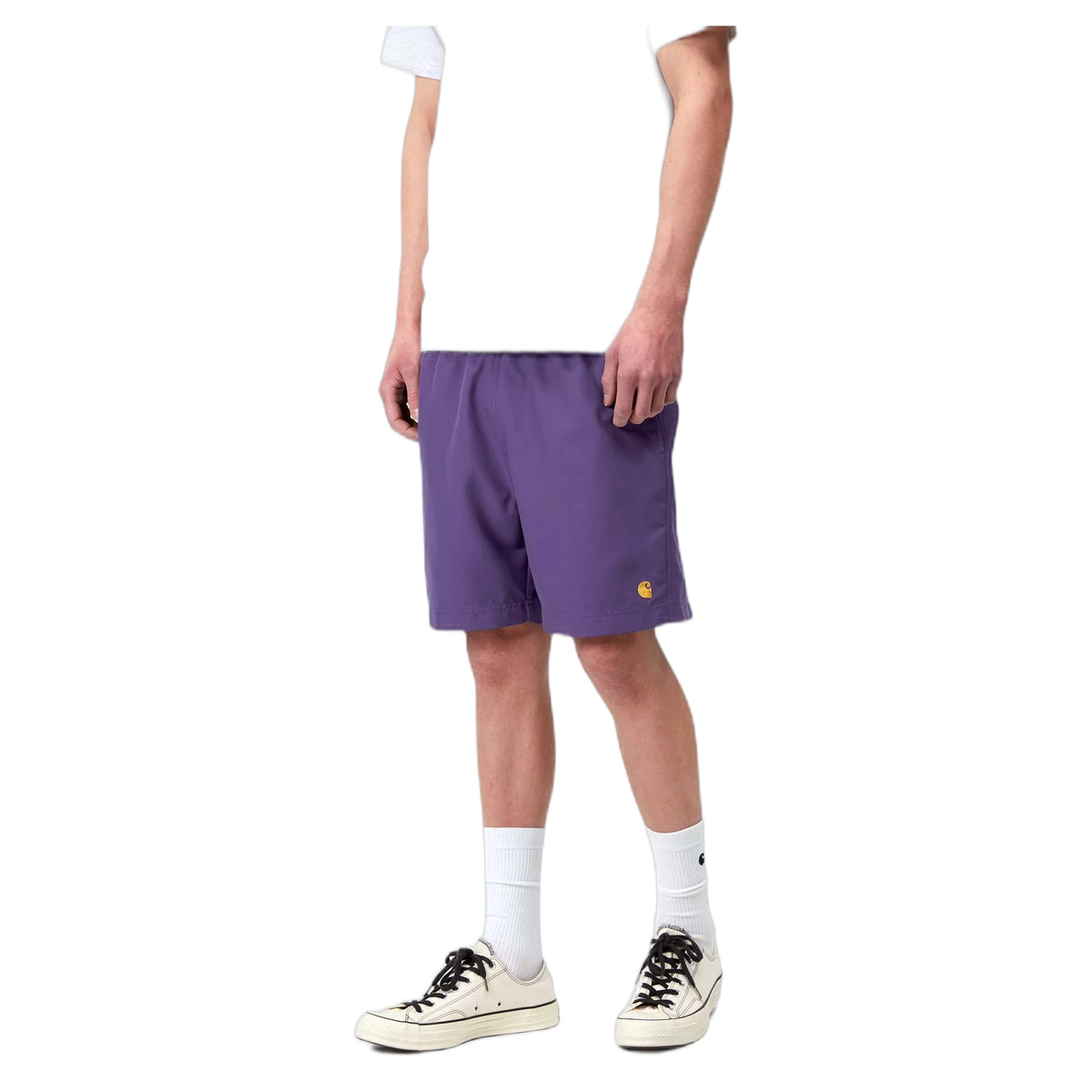 Costume Carhartt Wip Chase Swim Trunks - Calla / Gold-Francis Concept
