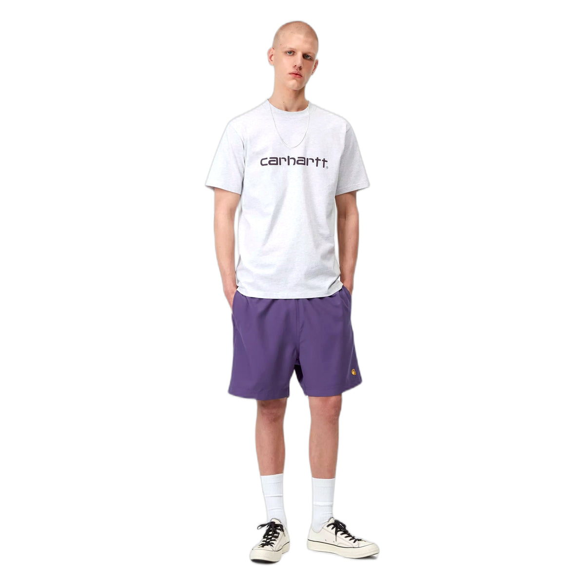 Costume Carhartt Wip Chase Swim Trunks - Calla / Gold-Francis Concept
