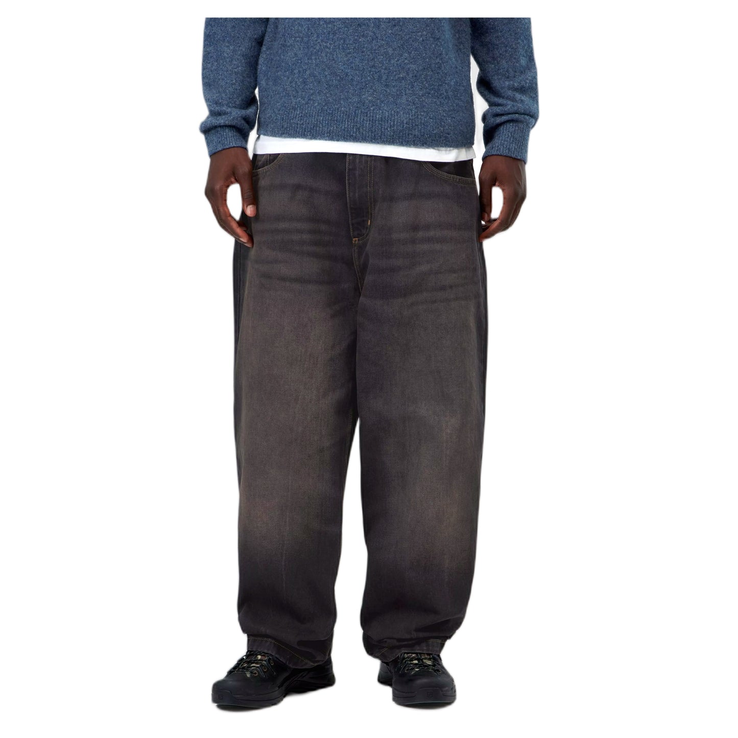 Jeans Carhartt Wip Brandon Pan - Black Tobacco Used Wash