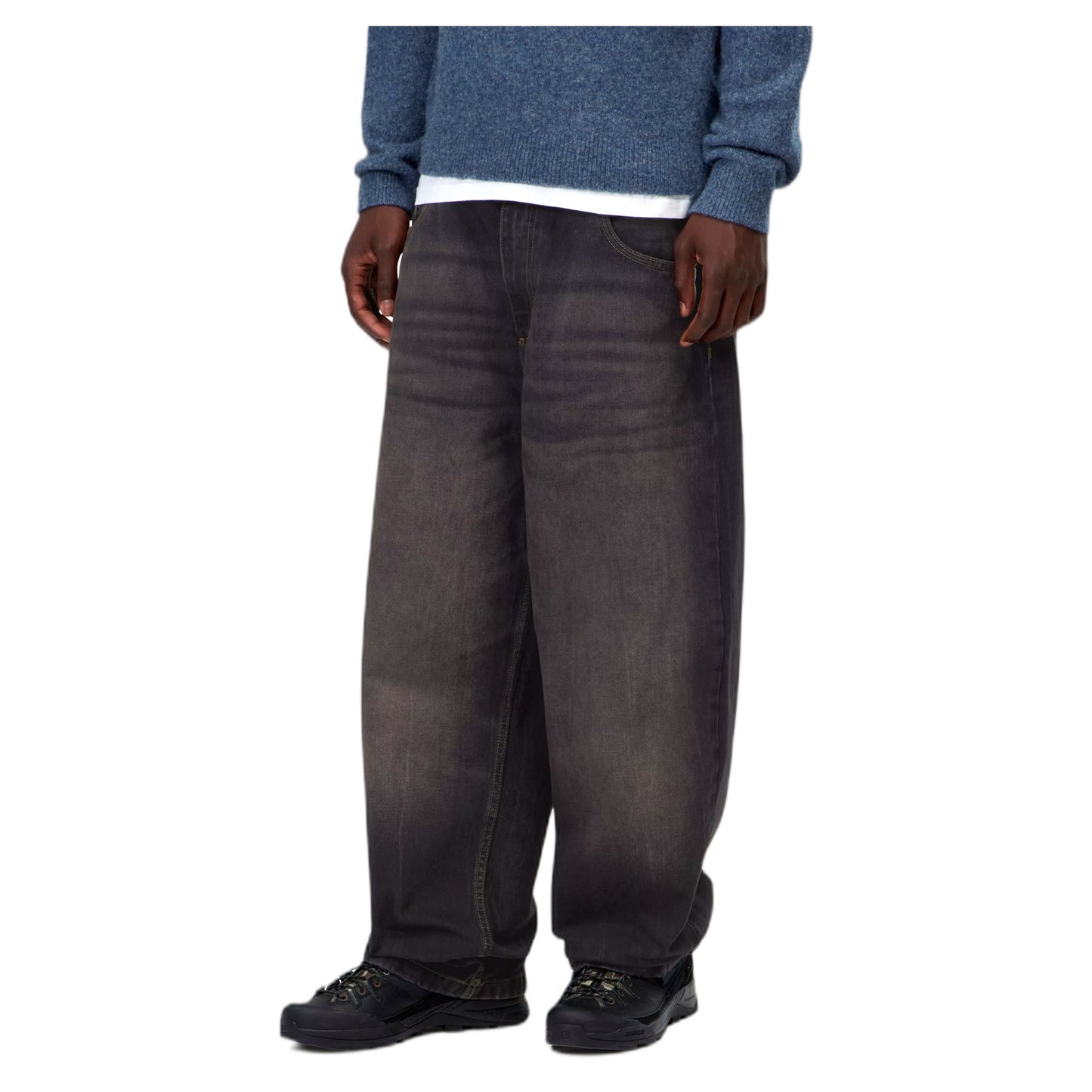 Jeans Carhartt Wip Brandon Pan - Black Tobacco Used Wash
