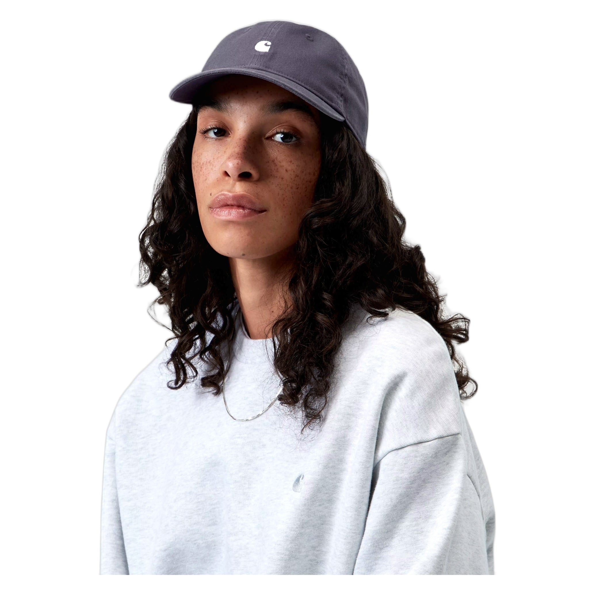 Cappello Carhartt Wip Madison Logo Cap - Shady Purple / White