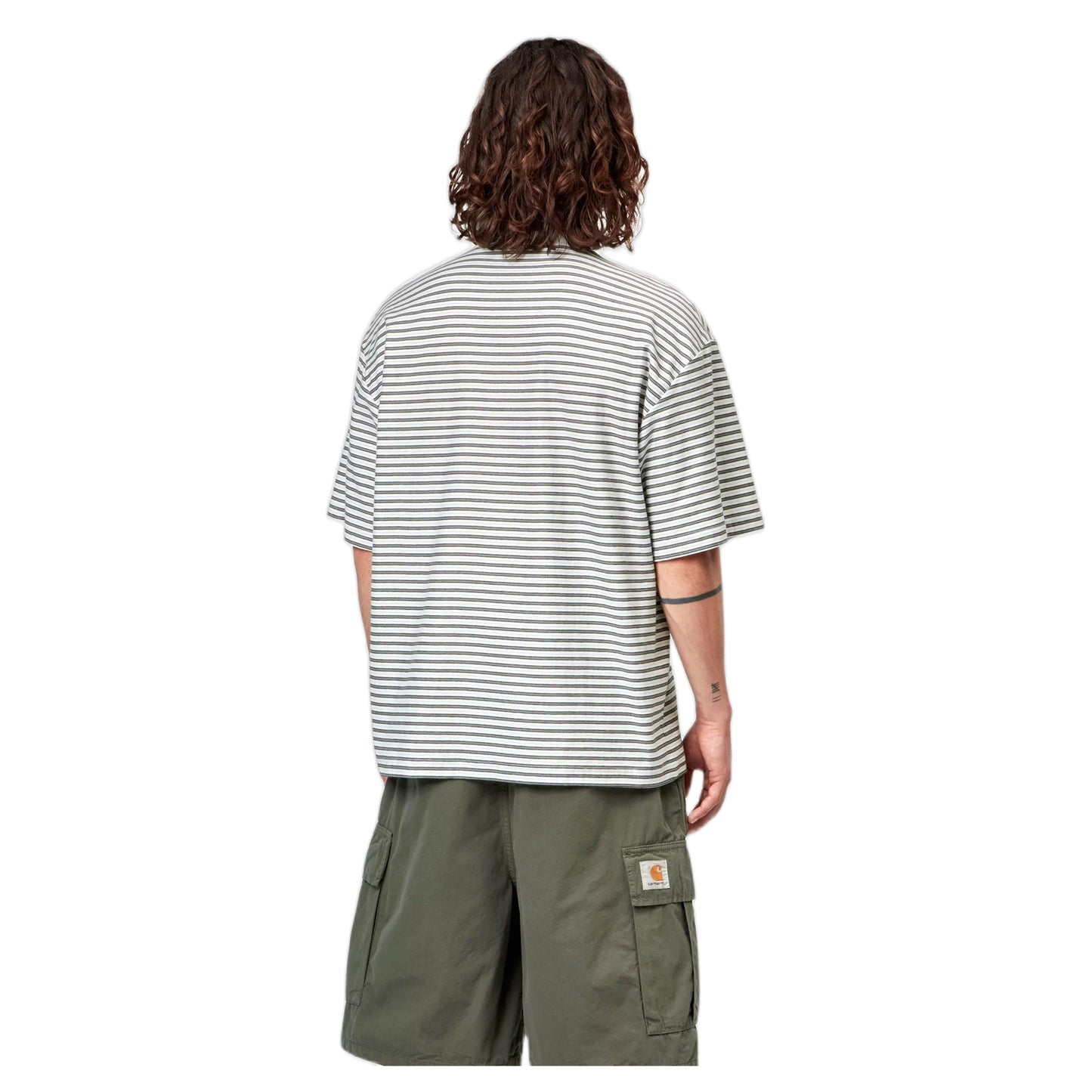 T-Shirt Carhartt Wip S/S Dupree T-Shirt Dupree Stripe - White