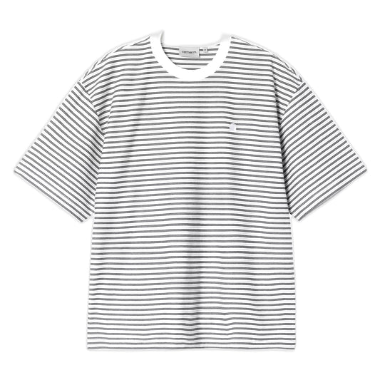 T-Shirt Carhartt Wip S/S Dupree T-Shirt Dupree Stripe - White