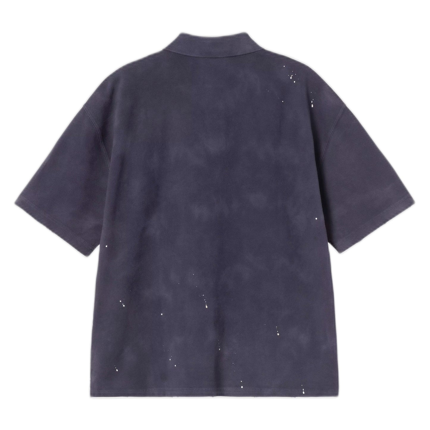 Polo Carhartt Wip S/S Painter Polo -Dark Navy destroy wash, splatter