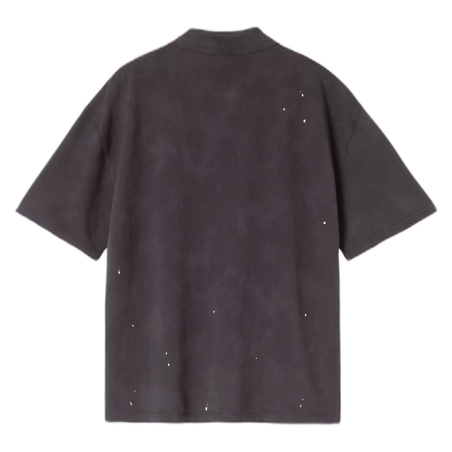 Polo Carhartt Wip S/S Painter Polo -Black destroy wash, splatter