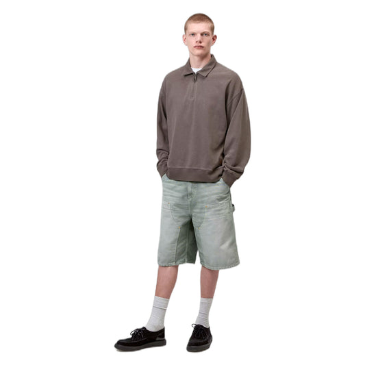 Felpa Carhartt Wip Harper Polo - Tobacco garment dyed