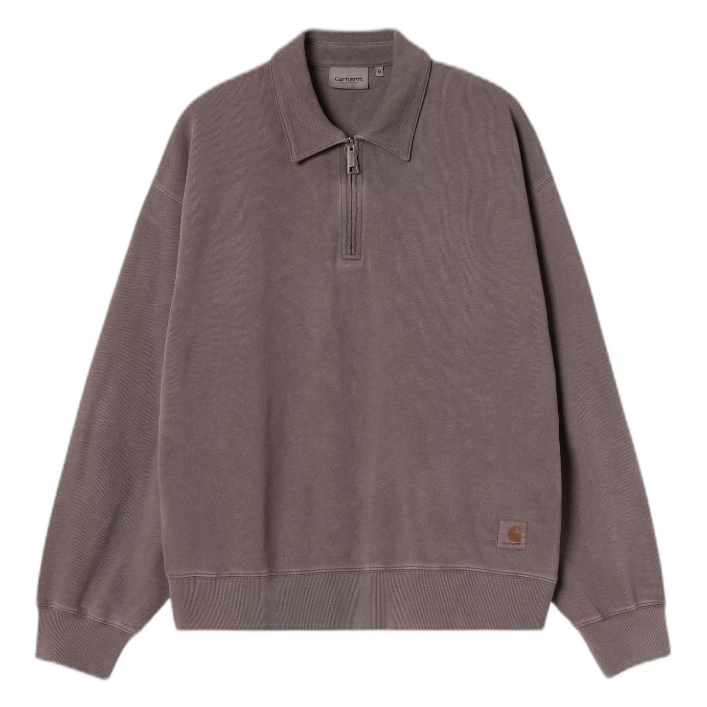 Felpa Carhartt Wip Harper Polo - Tobacco garment dyed