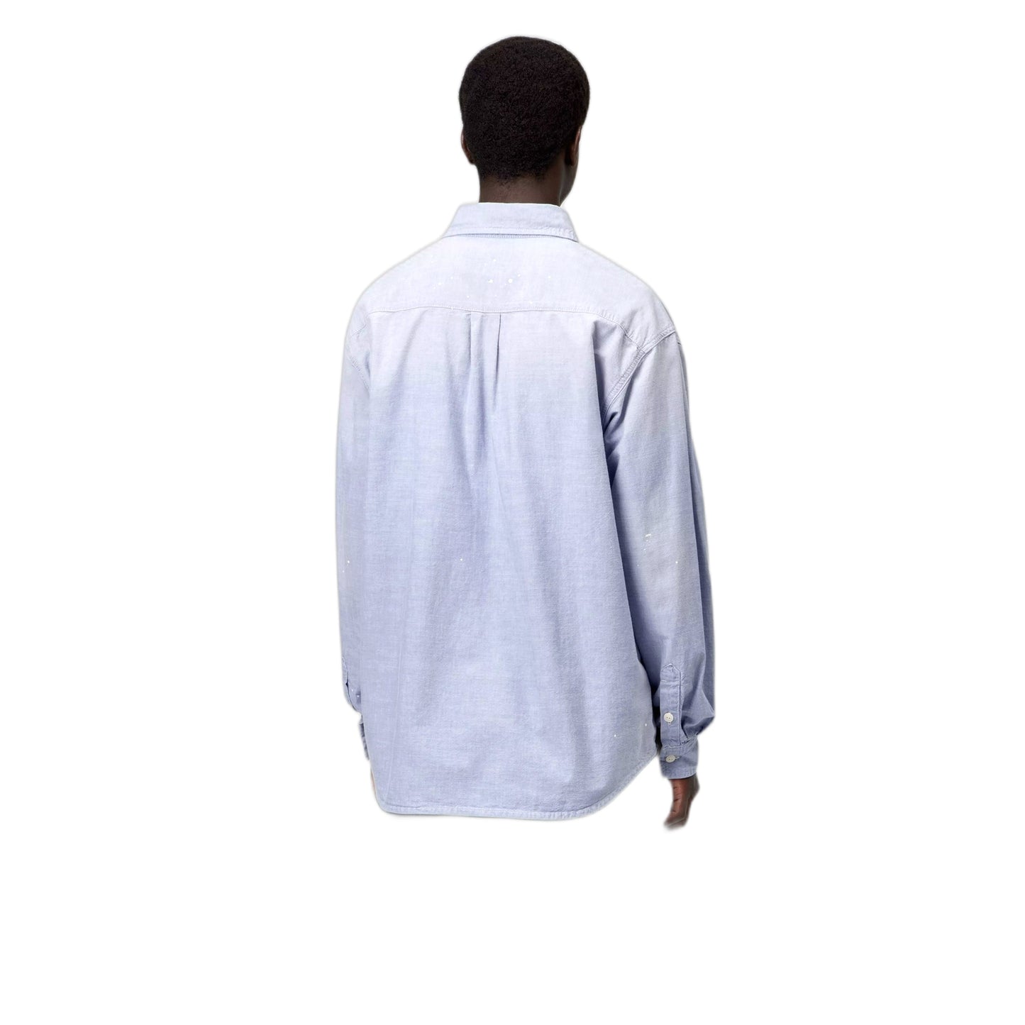 Camicia Carhartt Wip L/S Painter Shirt -Blue worn used, splatter