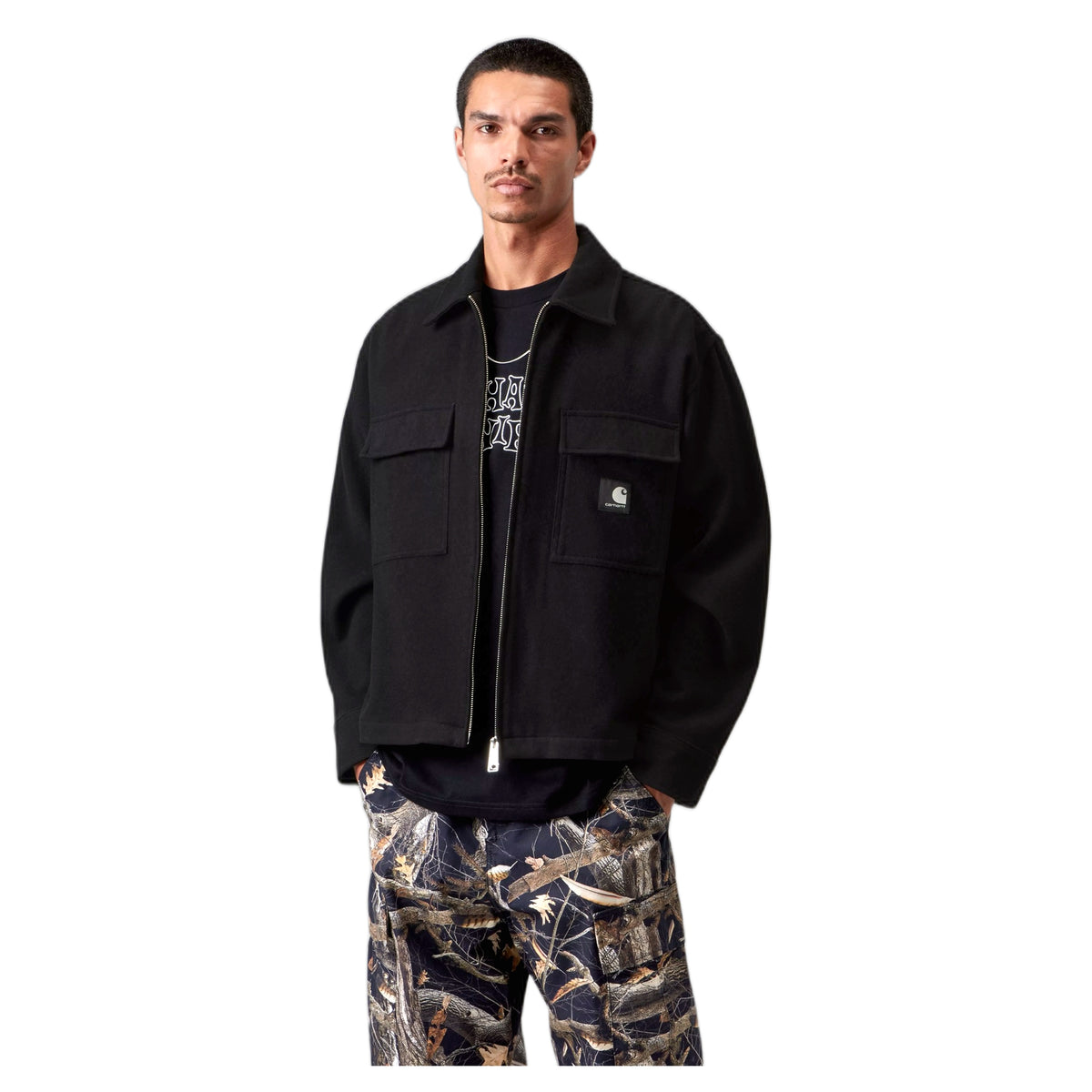 Camicia Carhartt Wip Atoka Shirt Jacket - Black