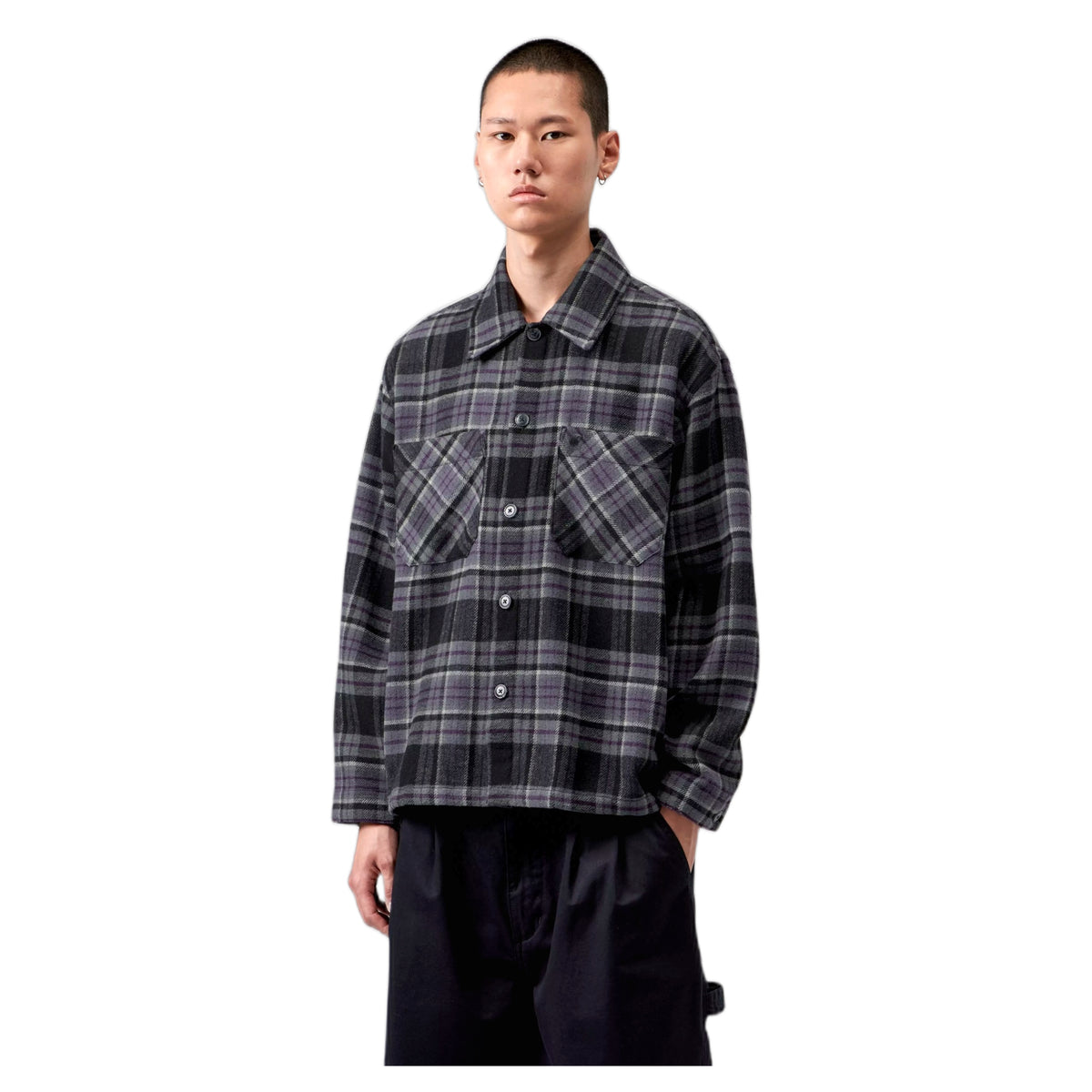 Camicia Carhartt Wip L/S Parson Shirt - Parson Check / Shady Purple