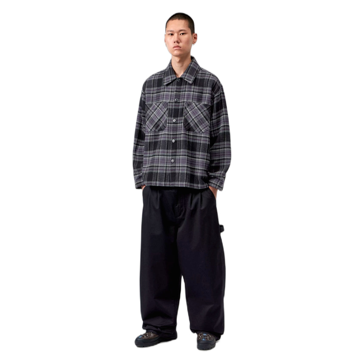 Camicia Carhartt Wip L/S Parson Shirt - Parson Check / Shady Purple