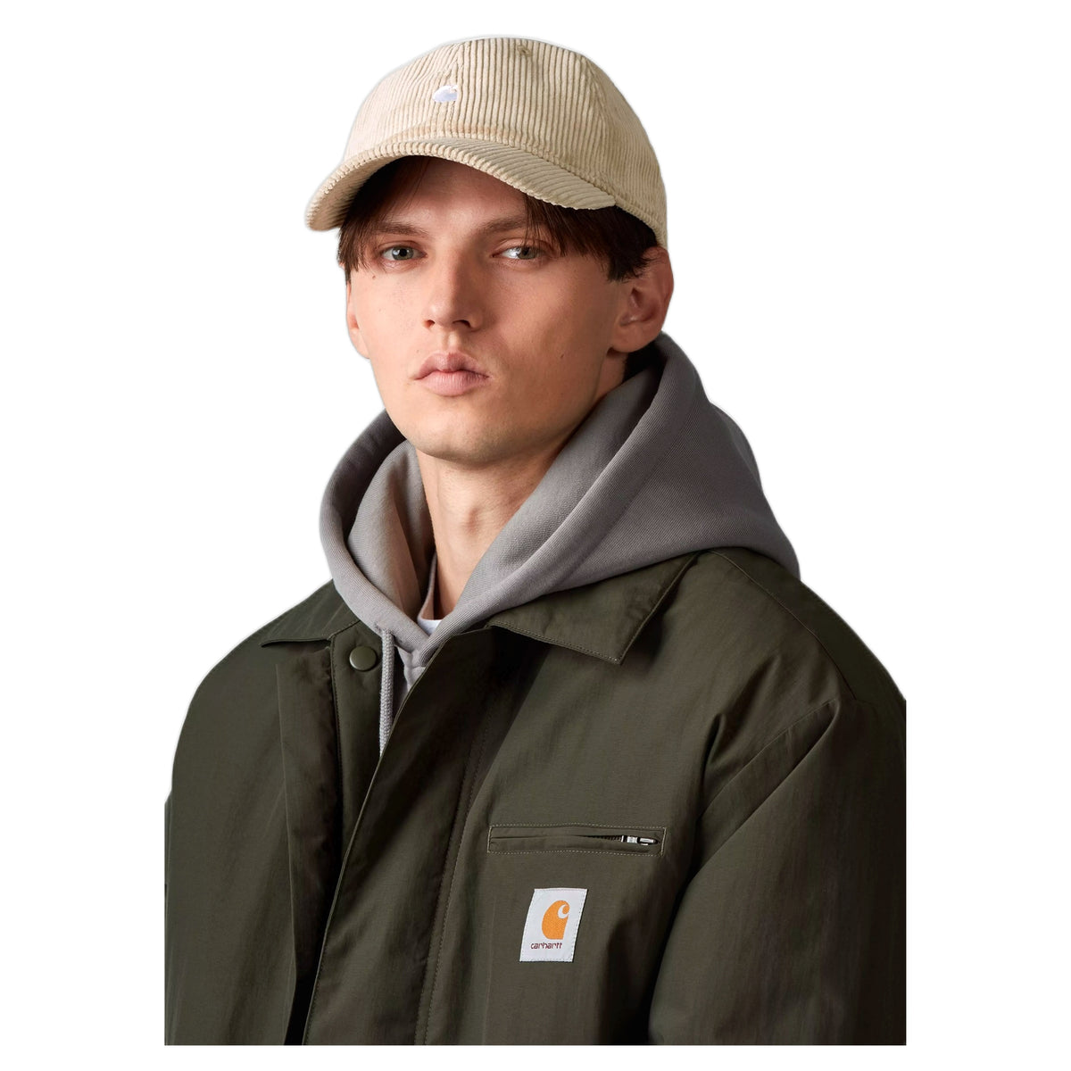 Cappello Carhartt Wip Harlem Cap - Wall / White