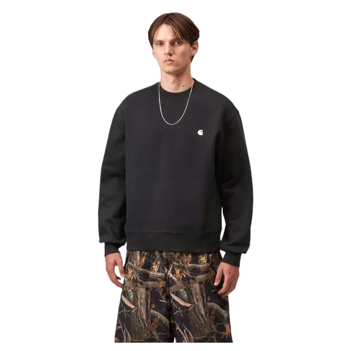 Felpa Carhartt Wip Mack Sweat - Black / Wax