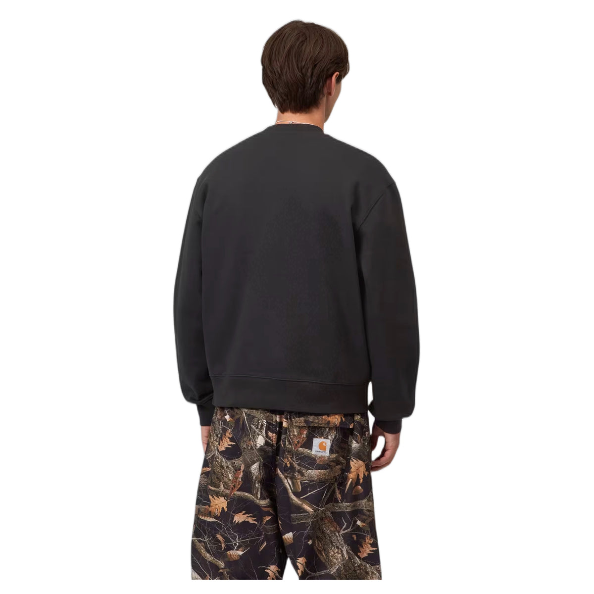 Felpa Carhartt Wip Mack Sweat - Black / Wax