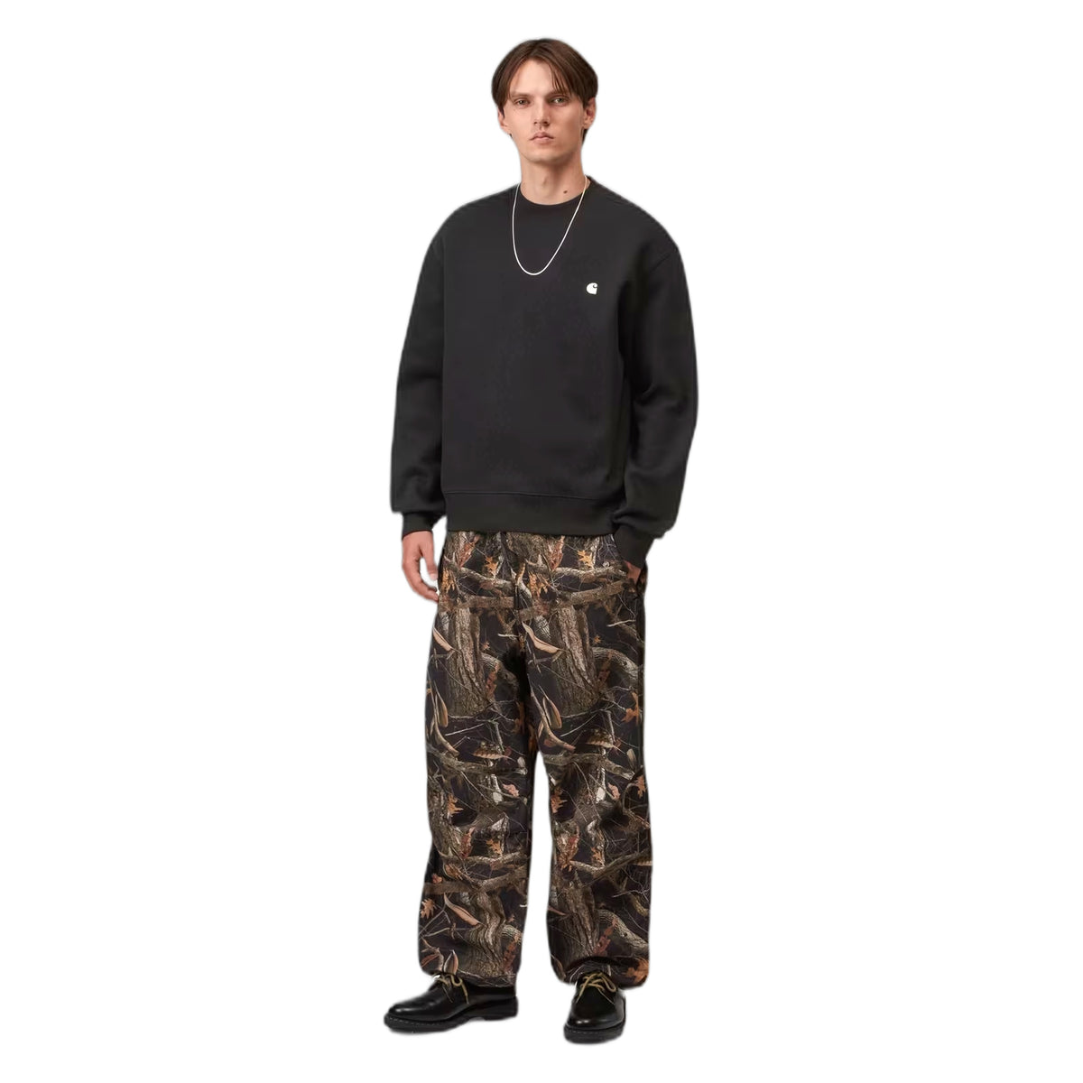Felpa Carhartt Wip Mack Sweat - Black / Wax