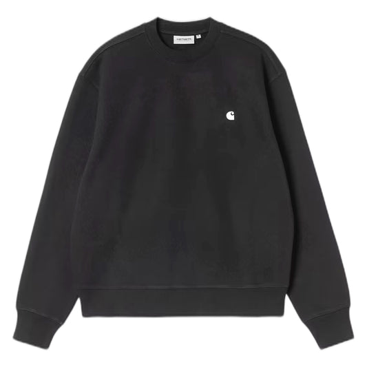Felpa Carhartt Wip Mack Sweat - Black / Wax