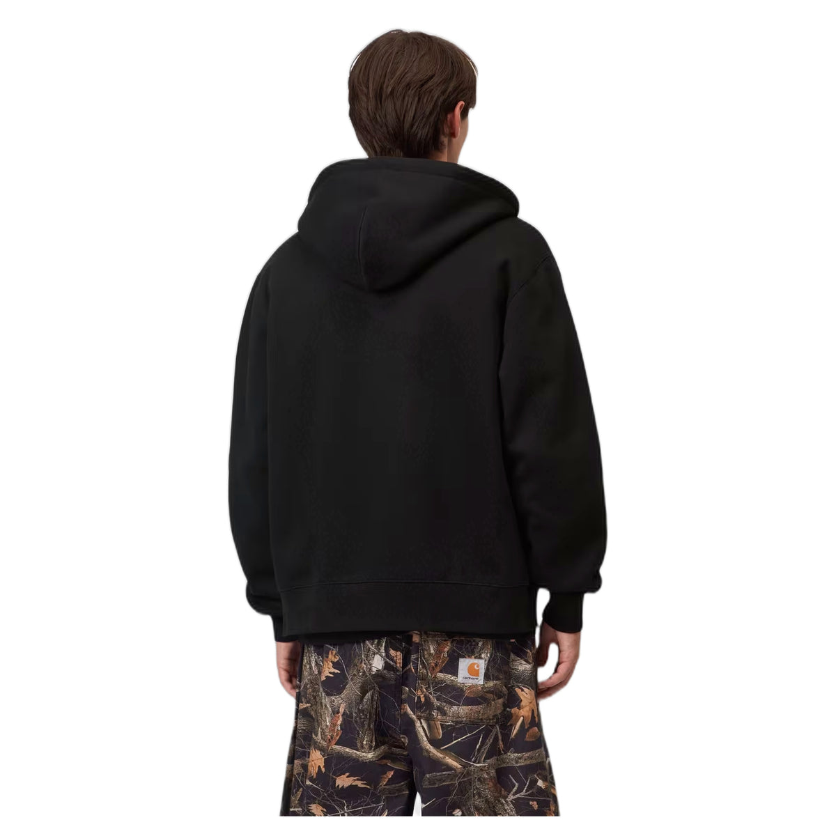 Felpa Carhartt Wip Hooded Mack Jacket - Black / Wax
