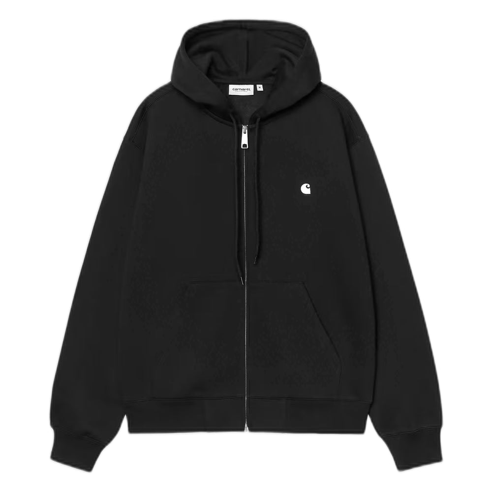 Felpa Carhartt Wip Hooded Mack Jacket - Black / Wax