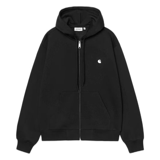 Felpa Carhartt Wip Hooded Mack Jacket - Black / Wax