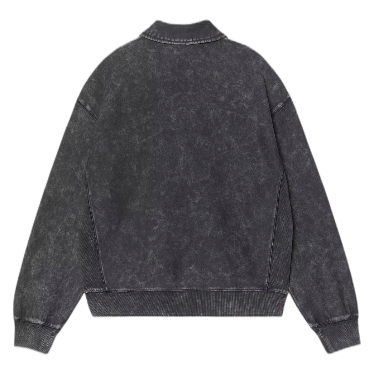 Felpa Carhartt Wip Lambert Polo Sweater - Black Moon Wash