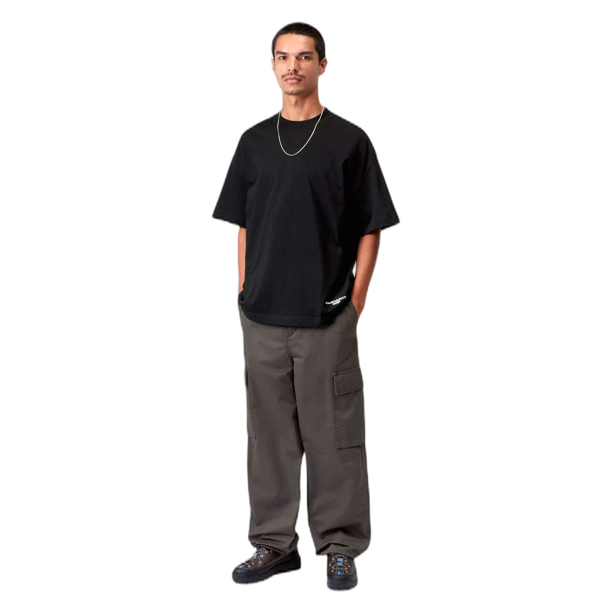 T-Shirt Carhartt Wip S/S Chapter Script T-Shirt - Black / White