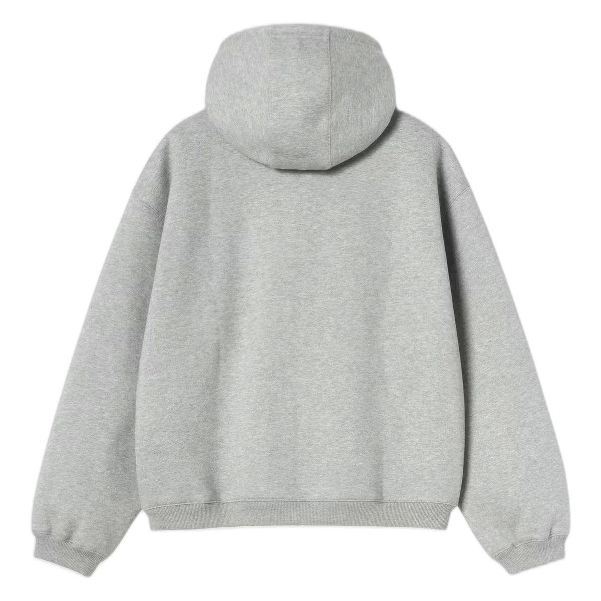 Felpa Carhartt Wip Hooded Ebbert Jacket - Grey Heather / White