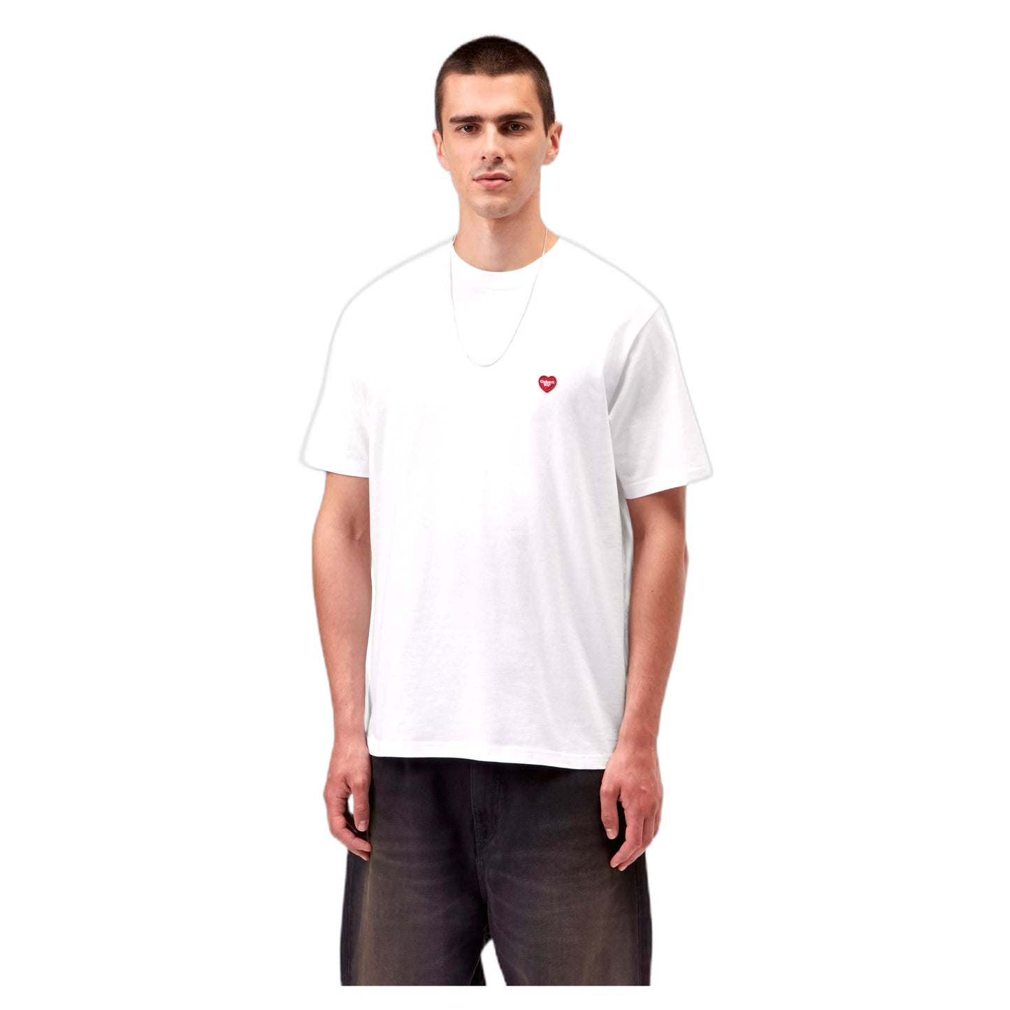 T-Shirt Carhartt Wip S/S Small Heart T-Shirt - White / Red