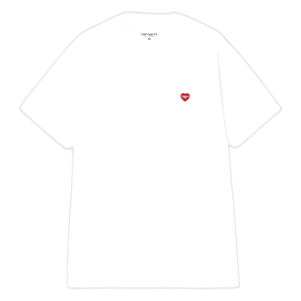 T-Shirt Carhartt Wip S/S Small Heart T-Shirt - White / Red