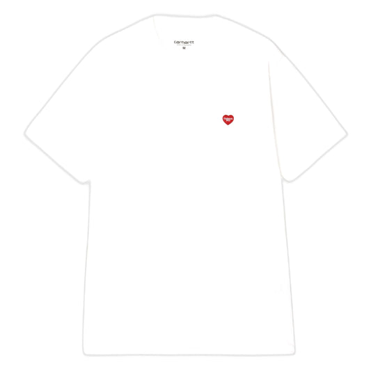 T-Shirt Carhartt Wip S/S Small Heart T-Shirt - White / Red