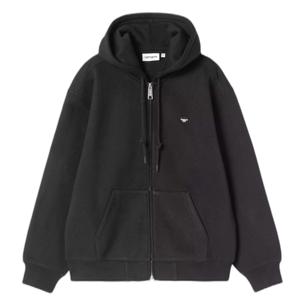 Felpa Carhartt Wip W' HD Small Heart Patch Jkt - Black/Black